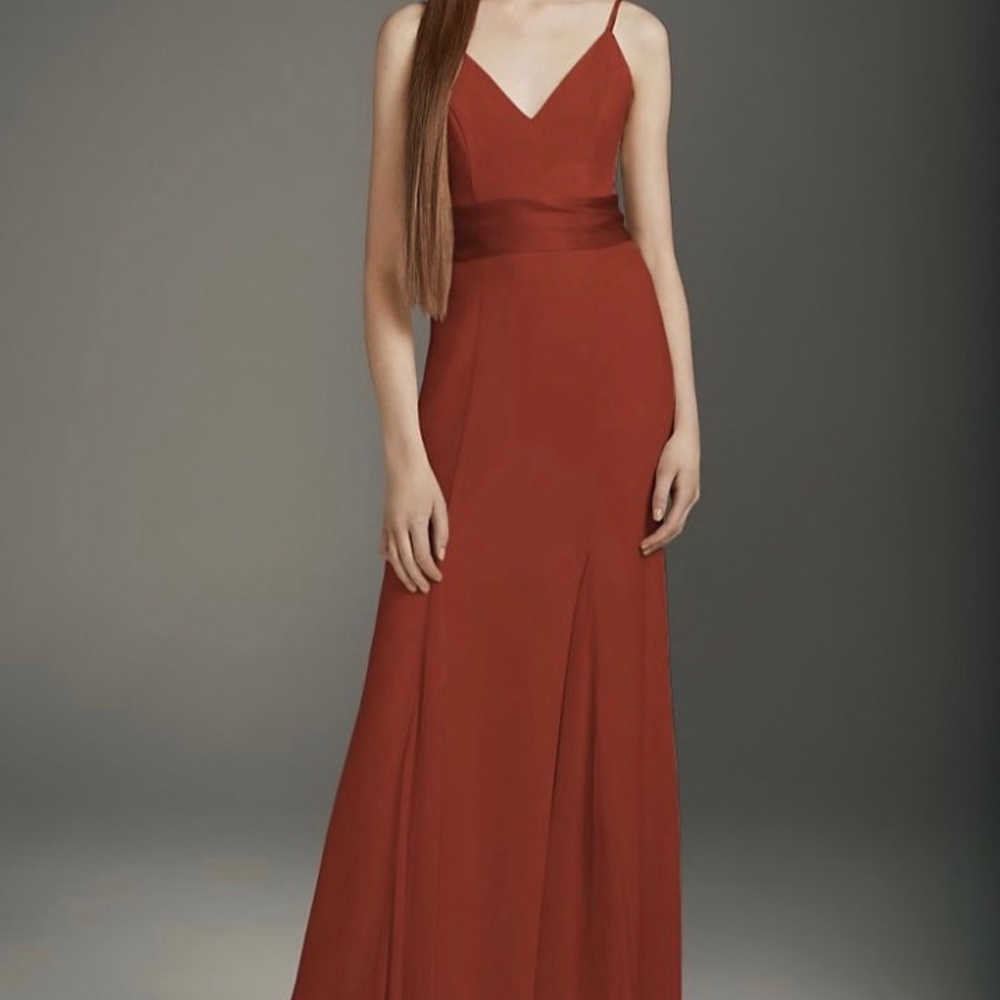 Vera Wang Bridesmaid Dress from David’s Bridal in Cinnamon